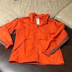 Adidas Vibrant Orange Lightweight Coat